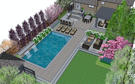 Design _ — darsan | Backyard pool landscaping, Pool patio designs, Pools backyard inground