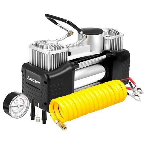 Double Cylinder Air Pump Portable Air Compressor Pump Tire Inflator ...