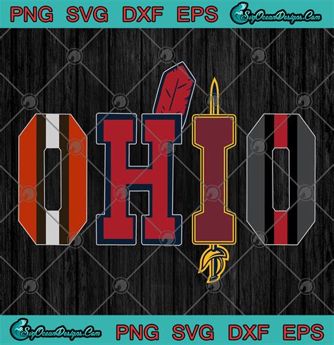 Ohio Cleveland Sport Teams Svg Png Eps Dxf Cleveland Browns ...