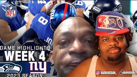 I QUIT...Seattle Seahawks vs. New York Giants | 2023 Week 4 (REACTION ...