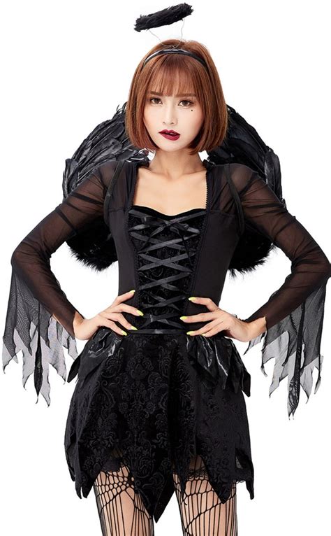 Halloween Women Sexy Fallen Angel Costume