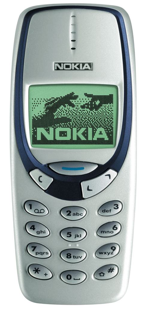 Nokia 3330. My third phone. This slightly fancier sibling of the ubiquitous 3310 was WAP enabled ...