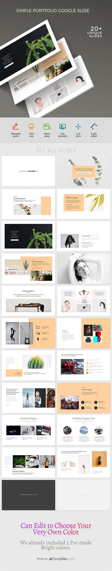 Portfolio Template Google Slides