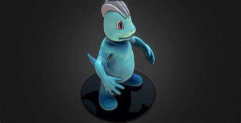 Download Machop 3D Model Side View Wallpaper | Wallpapers.com