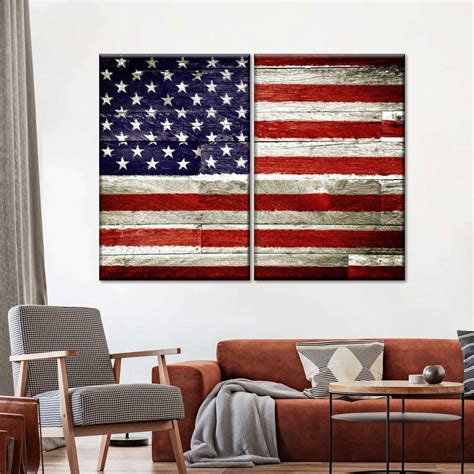 American Flag Rustic Wall Art | Photography