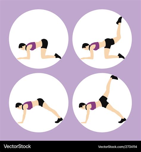 Woman fitness Royalty Free Vector Image - VectorStock