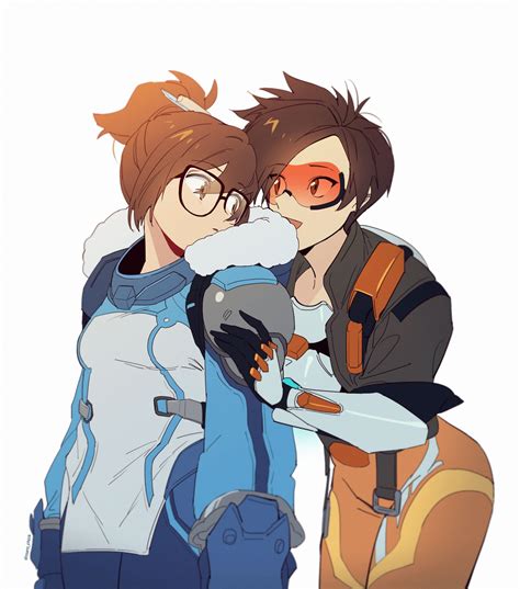 Overwatch, video game art, Tracer (Overwatch), Mei (Overwatch), artwork, digital art | 2000x2268 ...