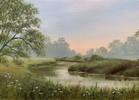 Edward Turner (b.1927) Vintage English Countryside River Landscape Oil Painting | 704454 ...