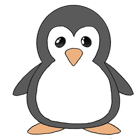 How to Draw a Cartoon Penguin - Easy Drawing Tutorial For Kids