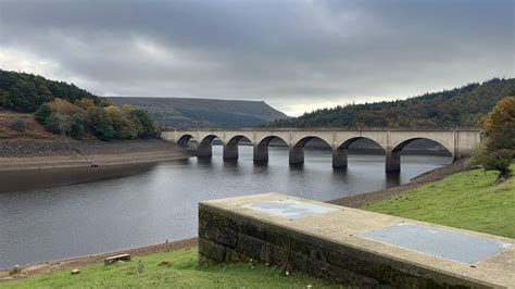 Ladybower Reservoir - Submerged village of Derwent revealed