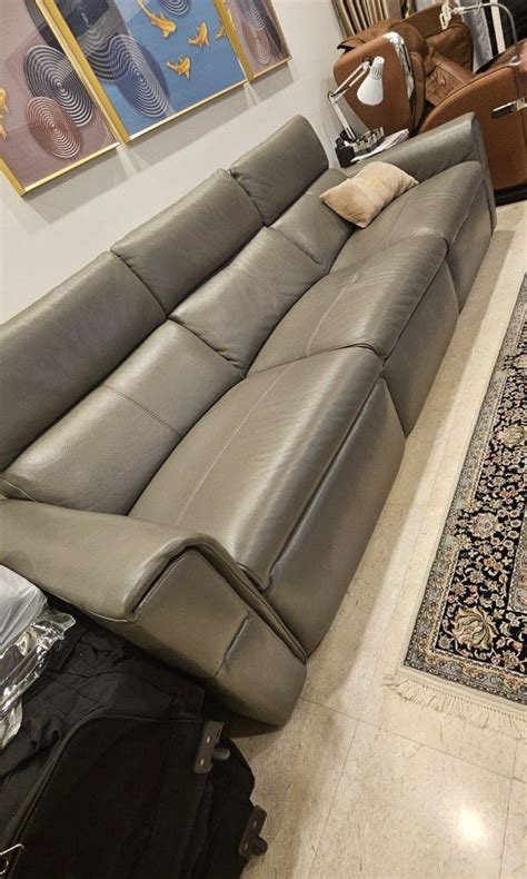 Recliner italian leather Sofa, Furniture & Home Living, Furniture ...