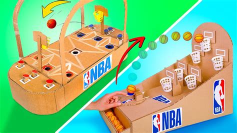 2 DIY Basketball Board Games From Cardboard - YouTube