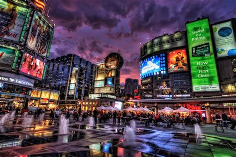 Black and grey buildings, HDR, cityscape, town square, Toronto HD ...