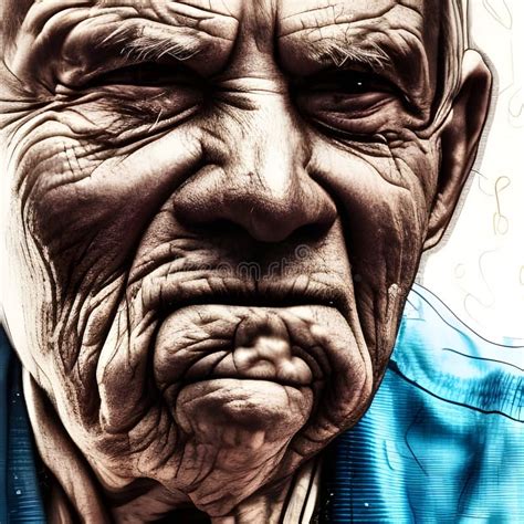 AI Generated of an Old Man stock image. Image of design - 275201355