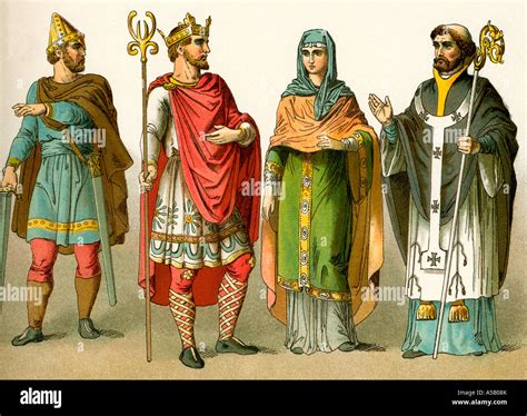 Anglo Saxon warriors and kings Stock Photo - Alamy