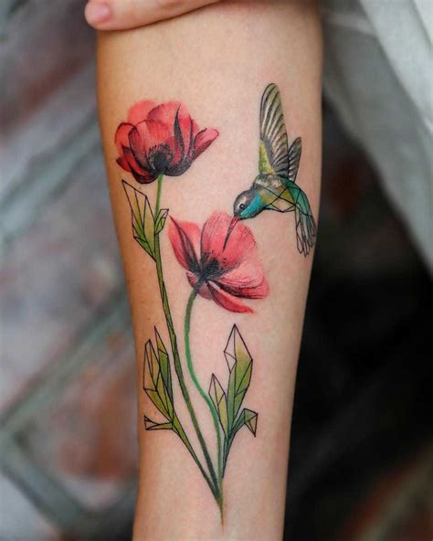 Tattoo Geometry Meets Botanical | Best Tattoo Ideas Gallery | Tatuajes colibri, Tatuaje de ...