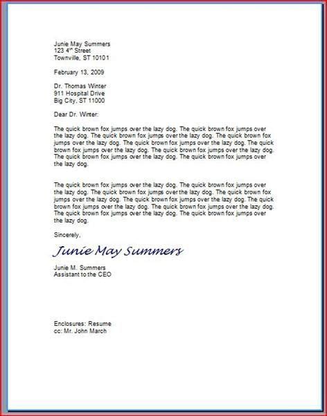 How to Type a Professional Letter | Business letter format, A ...