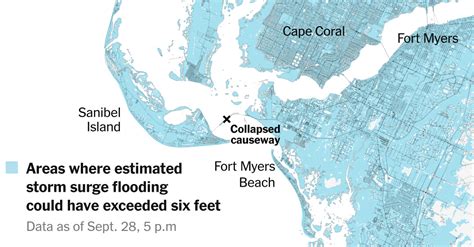 Flood map: Where Hurricane Ian hit Florida hardest - US Today News