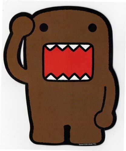 Domo Japanese Cartoon Car Magnet - Brown Domo Salute | Japanese cartoon ...