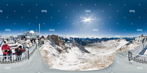 360° view of Zugspitze Summit 2962m - Alamy