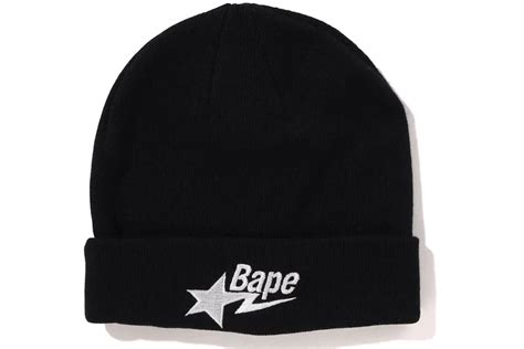 BAPE Sta Knit Cap Beanie Black - FW22 - DE