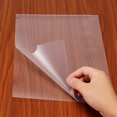 5PCS Clear-A4 Size Plastic Folder Document Storage Office Supplies File ...