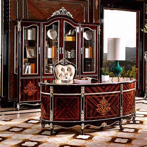 Luxury wood home office desk 1417