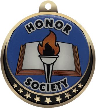 Colorful Honor Society Insert Medals | TrophyCentral