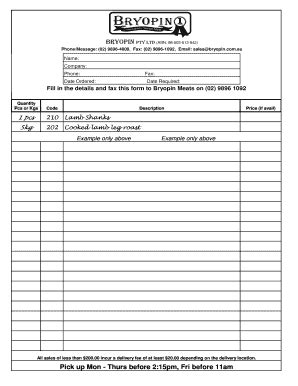 Material List Form - Fill and Sign Printable Template Online