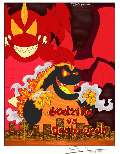 Godzilla vs Destoroyah poster by ChaosInAB0x on DeviantArt