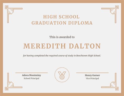 Graduation Certificate Template Word