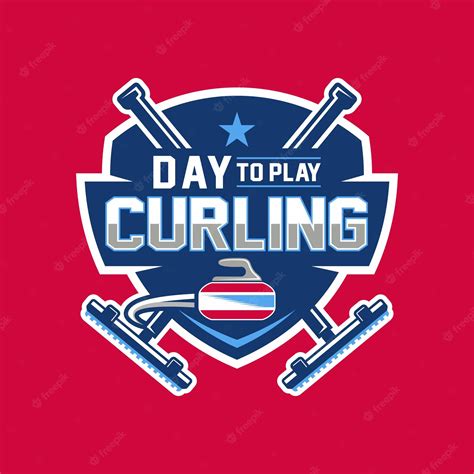 Premium Vector | Curling sports Logo Template Design