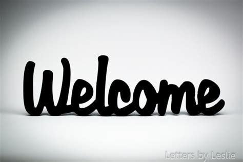 Wooden Wall Sign Welcome Wall Home Decor Business Decor