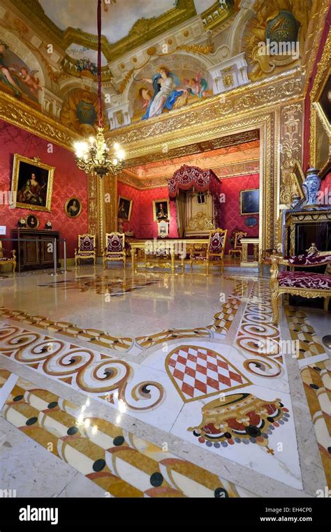 Principality of Monaco, Monaco, the Rock, the royal palace, the Duke of York room Stock Photo ...