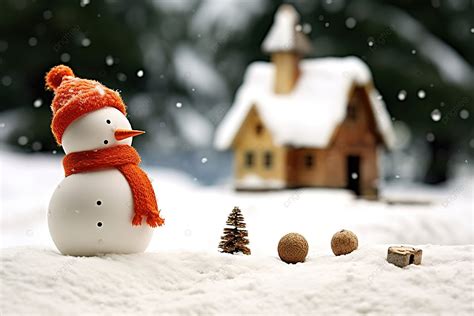 Snowman Christmas Desktop Wallpaper Background, Winter, Season, Snow Background Image And ...