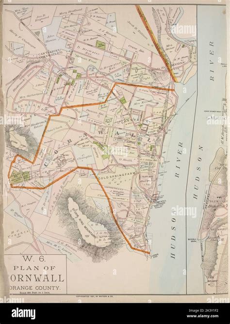 Plan of Cornwall Orange County. Cartographic. Atlases, Maps. 1891 ...