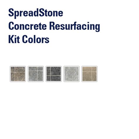 SpreadStone Concrete Kit Colors - Daich Coatings