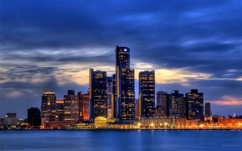 Waterfront | Detroit skyline, Houston skyline, Skyline