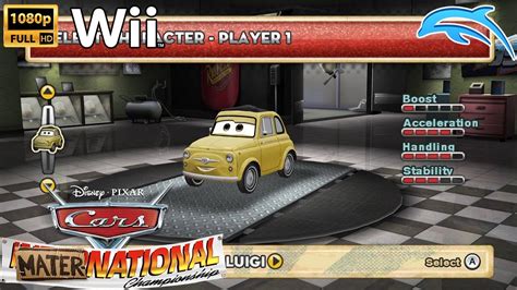 Cars Mater-National Championship | Luigi Wii HD Gameplay (Dolphin ...