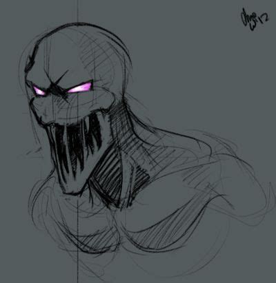 enderman by misk122 Demon Drawings, Creepy Drawings, Dark Art Drawings ...