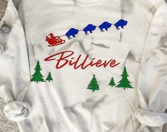 Buffalo Bills Christmas Sweater Billieve Crewneck Sweatshirt - Etsy