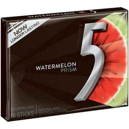 5 Gum, Sugar Free Watermelon Prism Chewing Gum, 15 Pcs - Walmart.com