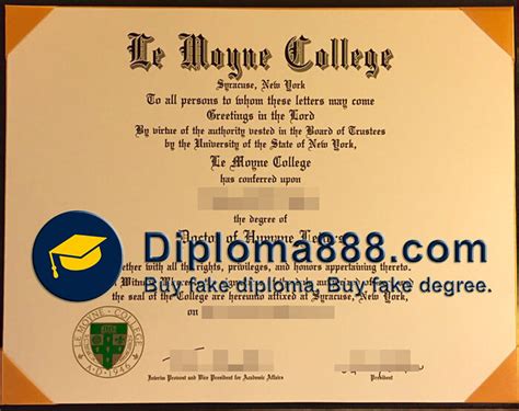 How safety to order fake Le Moyne College degree online?