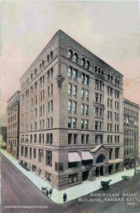 Kansas City, Missouri, American Bank Building, vintage postcard photo