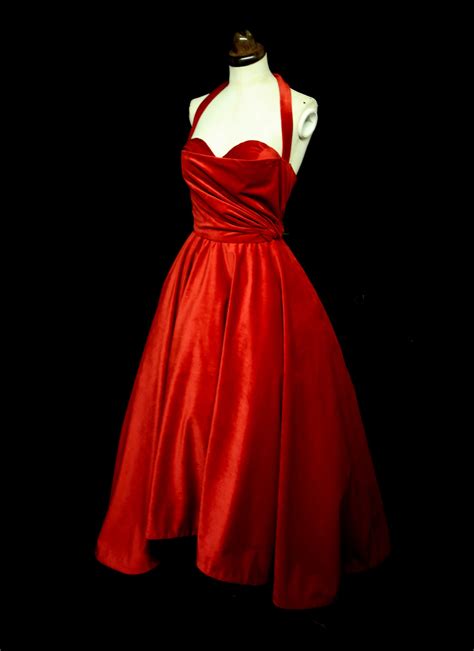 Crimson Red Velvet Ballgown Dress – ALEXANDRAKING