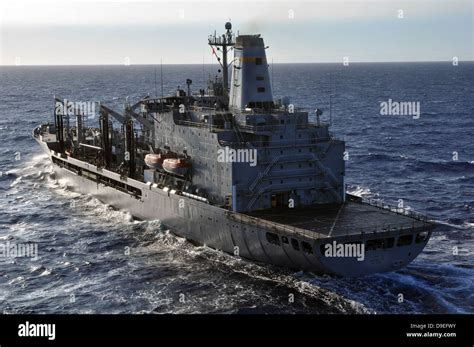 The Military Sealift Command fleet replenishment oiler USNS Guadalupe ...