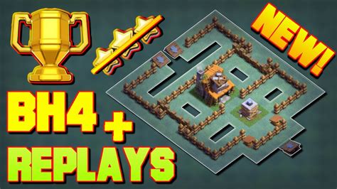 Builder Hall 4 Base / BH4 Builder Base + Defense Replays / Base Layout | Clash of Clans - YouTube