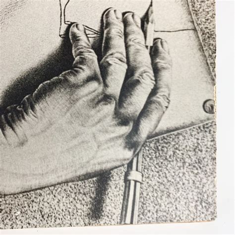 Vintage M C Escher Drawing Hands Reproduction Print Unframed Print on Board, Gallery Wall ...