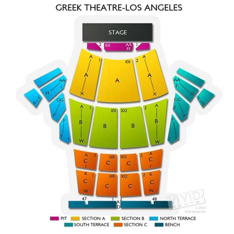 greek theater seating chart