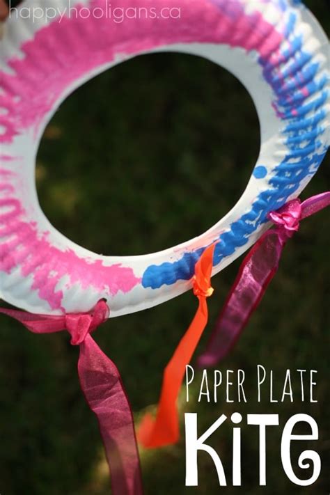 Paper Plate Kite for Toddlers and Preschoolers - Happy Hooligans